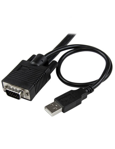StarTech.com Switch Commutatore KVM USB VGA a 2 porte - Alimentato via USB con pulsante di commutazione a distanza