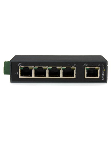 StarTech.com Switch di rete Commutatore Industriale Ethernet a 5 porte - Guida DIN / Montabile a parete