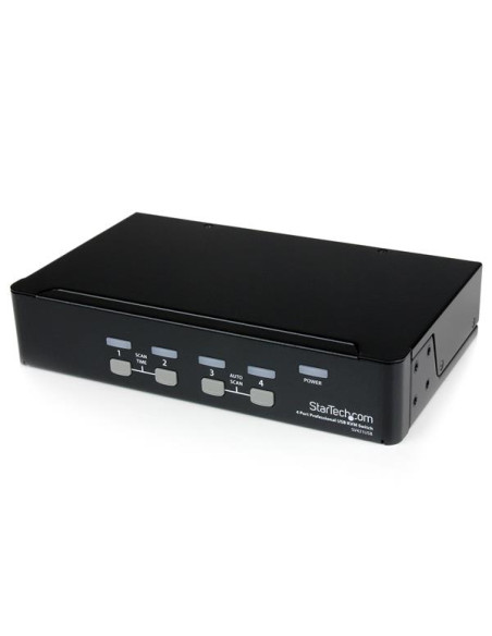 StarTech.com Switch KVM professionale VGA USB a 4 porte con hub