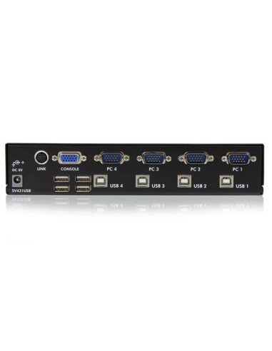 StarTech.com Switch KVM professionale VGA USB a 4 porte con hub