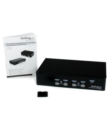 StarTech.com Switch KVM professionale VGA USB a 4 porte con hub
