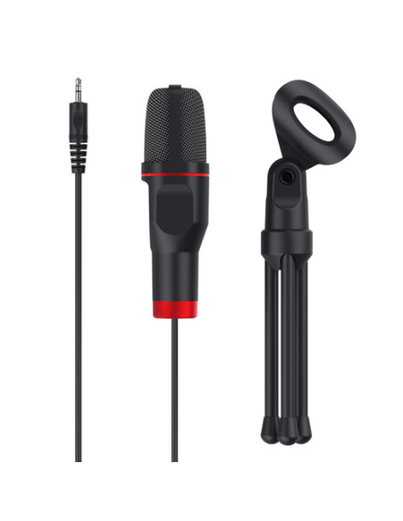 Trust GXT 212 Nero, Rosso Microfono per PC