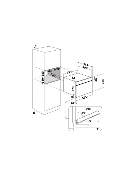 Whirlpool Microonde da incasso - AMW 730/IX