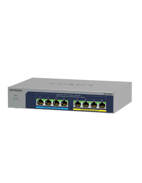 NETGEAR MS108UP Non gestito 2.5G Ethernet (100/1000/2500) Supporto Power over Ethernet (PoE)
