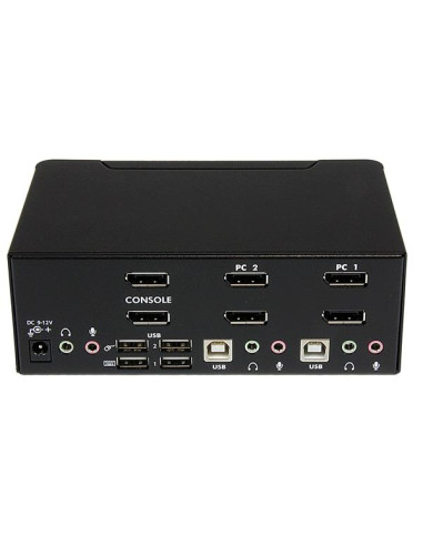 StarTech.com Switch KVM USB doppio DisplayPort 2 porte con audio e hub USB 2.0