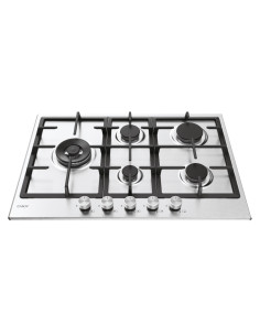 Candy CHG7WL4WTX Acciaio inox Da incasso 74.5 cm Gas 5 Fornello(i) 2