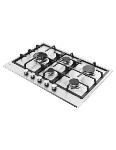 Candy CHG7WL4WTX Acciaio inox Da incasso 74.5 cm Gas 5 Fornello(i)