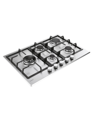 Candy CHG7WL4WTX Acciaio inox Da incasso 74.5 cm Gas 5 Fornello(i)