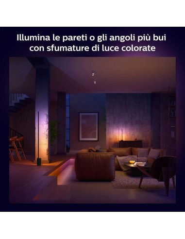 Philips Hue White and Color ambiance Hue White and Color AmbianceGradient Gradient Signe Lampada Smart da Tavolo Nera