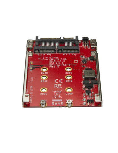 StarTech.com Adattatore per 2 Dischi SSD M.2 a SATA per alloggio da 2,5" - RAID
