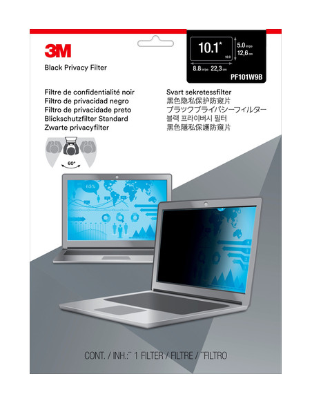 3M Filtro Privacy per laptop widescreen da 17” (16:10)