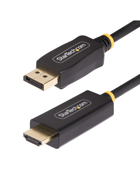 StarTech.com Cavo da DisplayPort a HDMI da 3m, 4K 60 Hz con HDR, Adattatore da DisplayPort a HDMI 2.0b, Convertitore video attiv