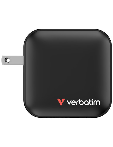 Verbatim Mini GaN Charger 100W Universale Nero AC Ricarica rapida Interno