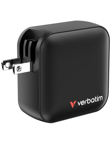 Verbatim Mini GaN Charger 100W Universale Nero AC Ricarica rapida Interno