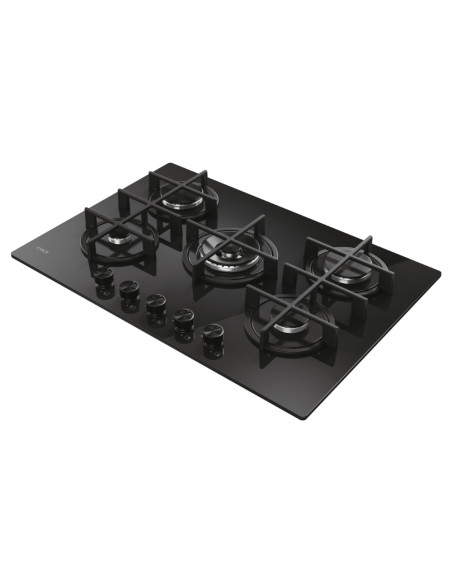 Candy CVG74WTB Nero Da incasso 75 cm Gas 5 Fornello(i)