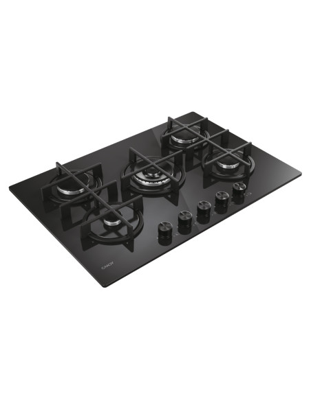 Candy CVG74WTB Nero Da incasso 75 cm Gas 5 Fornello(i)