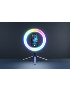 Tech Pop Selfie Ring Multicolor - Universale Anello led con modalità RGB a luminosità regolabile e treppiede per riprese video 2