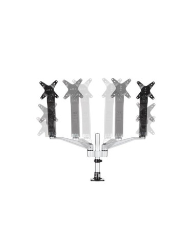 StarTech.com Supporto per Doppio Monitor con bracci articolati - Impilabile - Assemblaggio Tool-Less