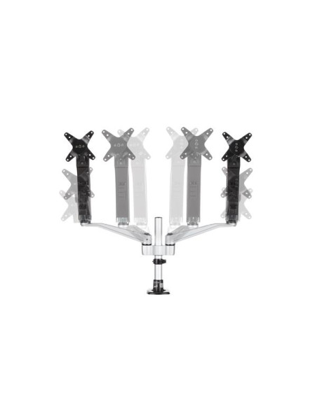 StarTech.com Supporto per Doppio Monitor con bracci articolati - Impilabile - Assemblaggio Tool-Less