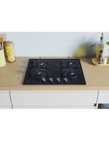 Candy CVG6B Nero Da incasso 59 cm Gas 4 Fornello(i)