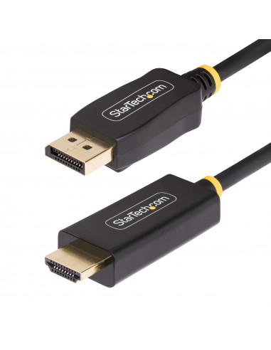 StarTech.com Cavo da DisplayPort a HDMI da 2m, 4K 60 Hz con HDR, Adattatore da DisplayPort a HDMI 2.0b, Convertitore video attiv