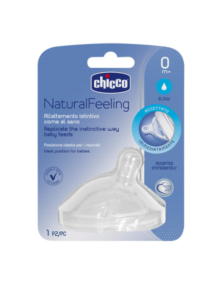 Chicco 00081011100000 biberon Silicone Rotondo Flusso lento
