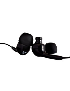 V7 Auricolari stereo, leggeri, isolamento acustico intrauricolare, 3,5 mm, nero 2