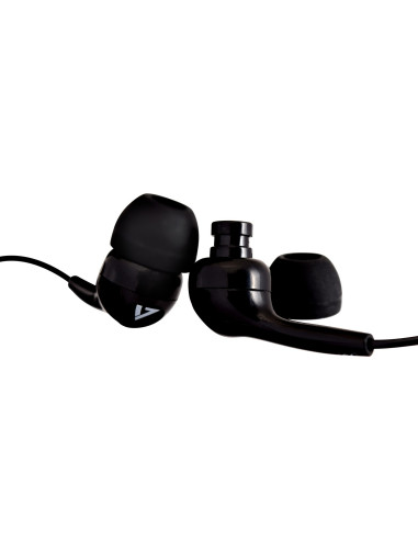 V7 Auricolari stereo, leggeri, isolamento acustico intrauricolare, 3,5 mm, nero