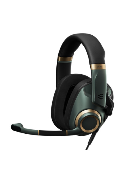 EPOS H6PRO Closed Auricolare Cablato A Padiglione Gaming Nero, Oro, Verde