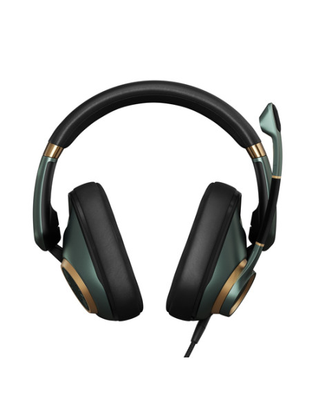 EPOS H6PRO Closed Auricolare Cablato A Padiglione Gaming Nero, Oro, Verde