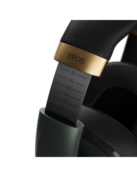 EPOS H6PRO Closed Auricolare Cablato A Padiglione Gaming Nero, Oro, Verde