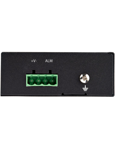 StarTech.com Media converter fibra a Ethernet 60W - Convertitore gigabit fibra ottica rame per uso industriale - PoE+ Media conv