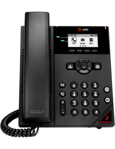 POLY Telefono IP VVX 150 a 2 linee abilitato per PoE