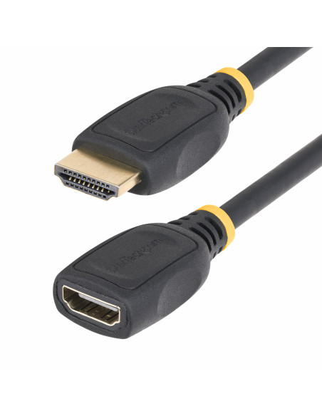 StarTech.com Cavo prolunga HDMI 2.0 da 2m, cavo HDMI ad alta velocità, 4K 60Hz, cavo adattatore di prolunga HDMI da maschio a f