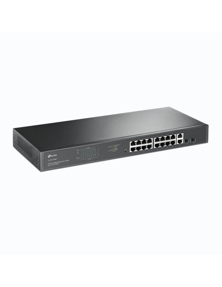 TP-Link TL-SG1218MP switch di rete Non gestito Gigabit Ethernet (10/100/1000) Supporto Power over Ethernet (PoE) 1U Nero