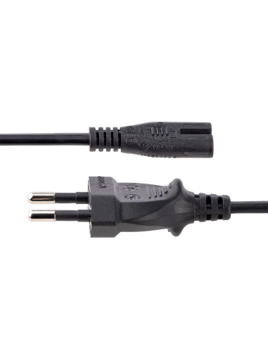 StarTech.com Cavo di Alimentazione CA da 3m, Spina EuroPlug a C7, 2.5A-250V, 18AWG, Cavo Elettrico di Ricambio con spina italian