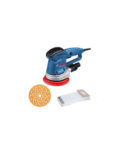 Bosch GEX 34-150 Professional Levigatrice orbitale casuale 12000 Giri/min 24000 OPM Nero, Blu, Grigio, Rosso