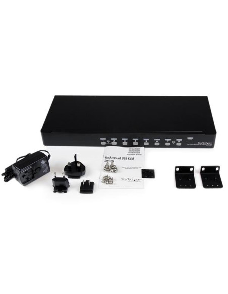StarTech.com Switch KVM USB 8 porte, montabile a rack 1U, con OSD