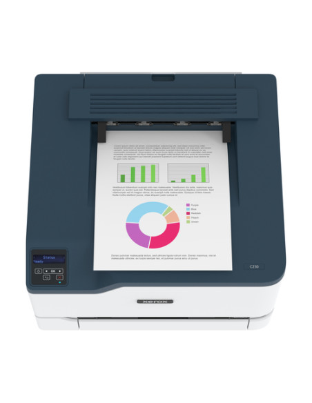 Xerox C230 A4 22 ppm Stampante fronte/retro wireless PS3 PCL5e/6 2 vassoi Totale 251 fogli