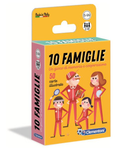 Clementoni Carte Gioco 10 Famiglie
