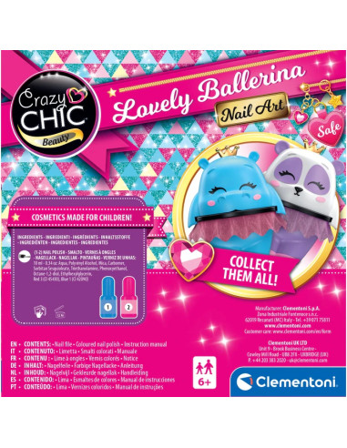 Clementoni Crazy Chic Lovely Ballerina - Nail Art