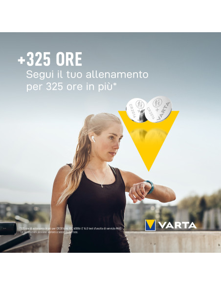 Varta LITHIUM Coin CR2016 (Batteria a bottone, 3V) Blister da 2
