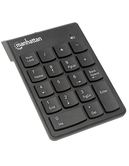 Manhattan 178846 tastierino numerico Laptop/PC RF Wireless Nero