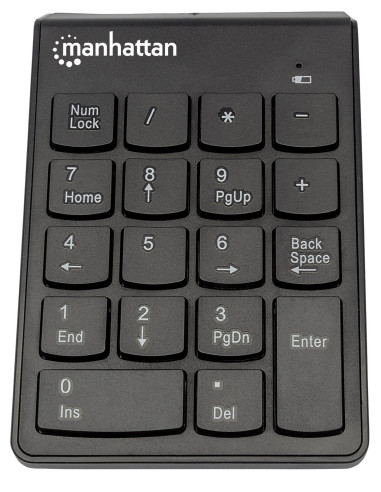 Manhattan 178846 tastierino numerico Laptop/PC RF Wireless Nero