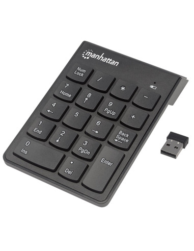 Manhattan 178846 tastierino numerico Laptop/PC RF Wireless Nero