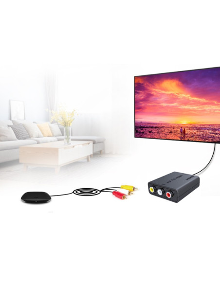 Techly Convertitore AV 3 RCA ad HDMI