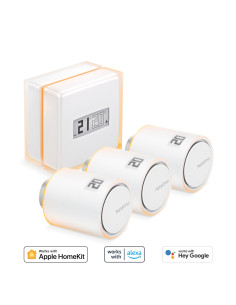 Netatmo Kit Termostato intelligente + 3 Valvole Termostatiche Intelligenti Aggiuntivi per Termosifoni 2