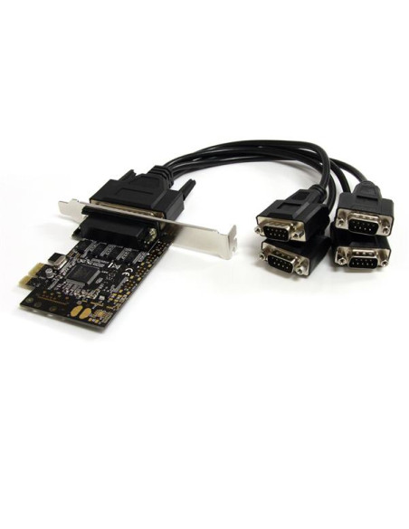 StarTech.com Scheda PCI Express seriale a 4 porte RS-232 con cavo di ripartizione