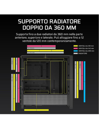 FRAME 4000D MID-TOWER  BLACK
