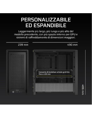 FRAME 4000D MID-TOWER  BLACK